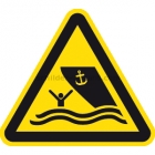 Warnung vor Schiffsverkehr nach ISO 20712-1 (WSW 016)