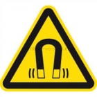 Warnung vor magnetischem Feld nach ISO 7010 (W 006)