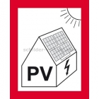 Schild Warnung vor Gefahren durch Photovoltaikanlage (Variante 2)