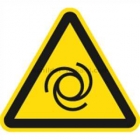 Warnung vor automatischem Anlauf nach ISO 7010 (W 018)