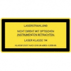 Laser Klasse 1M - Nicht direkt mit optischen Instrumenten betrachten