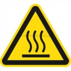 Warnung vor heißer Oberfläche nach ISO 7010 (W 017)