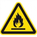 Warnschilder nach DIN EN ISO 7010 und ASR A 1.3 (2013): Warnung vor feuergefährlichen Stoffen nach ISO 7010 (W 021)