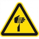 Warnzeichen: Warnung vor spitzem Gegenstand nach ISO 7010 (W 022)