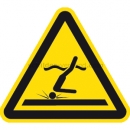 Warnzeichen: Warnung vor flachem Wasser (Kopfsprung) nach ISO 20712-1 (WSW 006)
