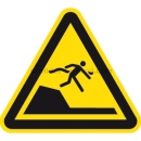 Warnzeichen: Warnung vor unvermittelter Tiefenänderung in Schwimm- oder Freizeitbecken nach ISO 20712-1 (WSW 003)