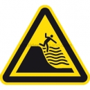 Warnschilder nach ISO 20712-1: Warnung vor steil abfallendem Strand nach ISO 20712-1 (WSW 024)