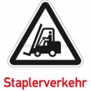Warnzeichen: Folie für Warnaufsteller - Staplerverkehr