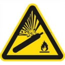 Warnschilder nach DIN EN ISO 7010 und ASR A 1.3 (2013): Warnung vor Gasflaschen nach ISO 7010 (W 029)
