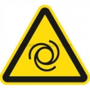 Warnzeichen: Warnung vor automatischem Anlauf nach ISO 7010 (W 018)