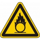 Warnschilder nach BGV A8 und ASR A 1.3 (2007): Warnung vor brandfördernden Stoffen ( W 11)