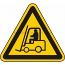 Warnschilder nach BGV A8 und ASR A 1.3 (2007): Warnung vor Flurförderzeugen (BGV A8 W 07)