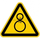 Warnschilder nach BGV A8 und ASR A 1.3 (2007): Warnung vor Einzugsgefahr (BGV A8 W 30)