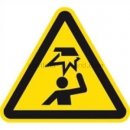 Warnschilder nach DIN EN ISO 7010 und ASR A 1.3 (2013): Warnung vor Stoßverletzungen nach ISO 7010 (W 020)