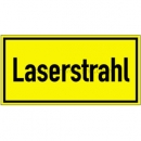Warnzeichen: Laserstrahl